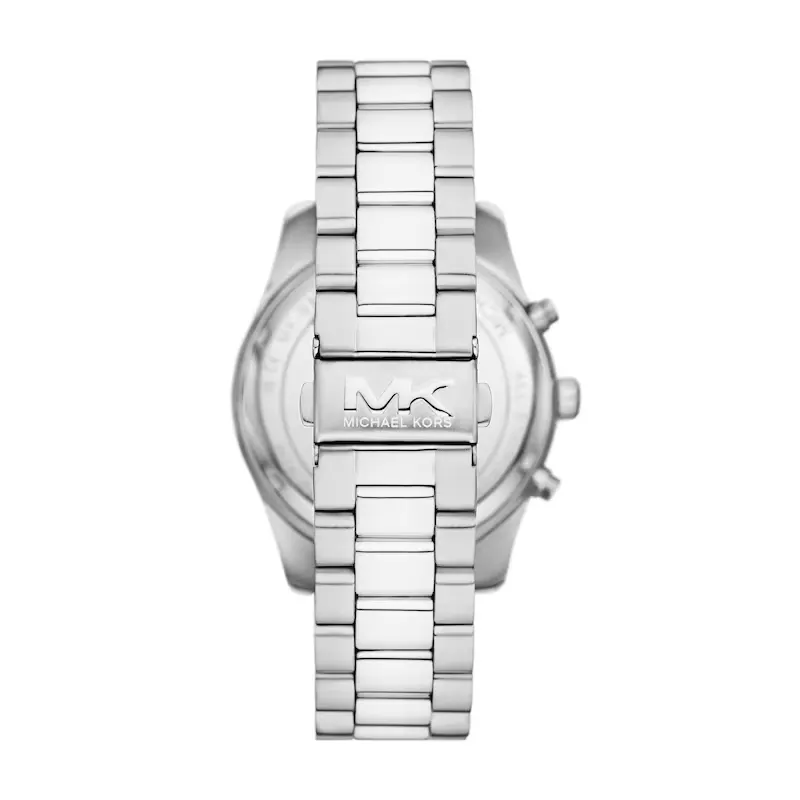 Michael Kors Lexington Green Dial Silver Men's Watch- MK9152